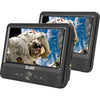 Lettore DVD portatile DJIX PVS906-50SM 9 - Doppio schermo - Durata della batteria 2 ore - Nero