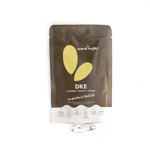 DKE  90 capsule con Magnesio + Equiseto + Vitamine + Spirulina di Sant'Egle. 100% naturale