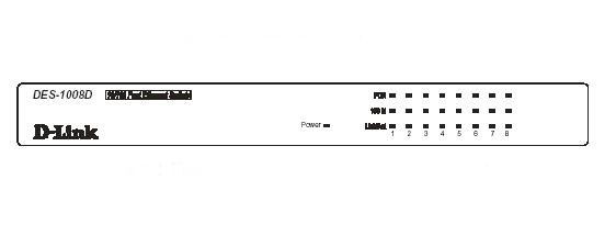 D-LINK SWITCH 8 PORTE 10/100 DI CUI 4 POE DESKTOP