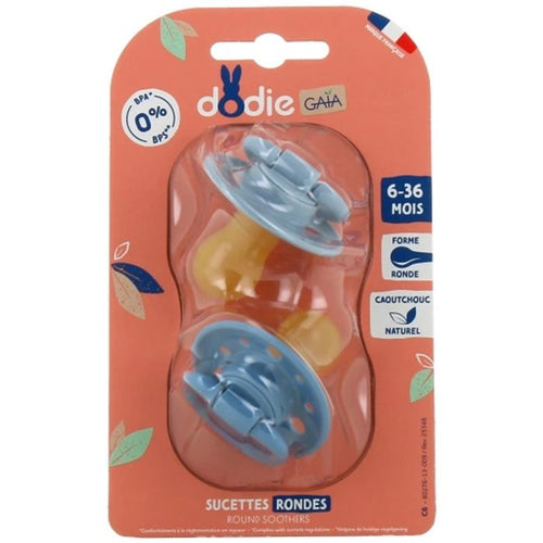 Ciucci - Ciucci rotondi Dodie Gaia 6-36 mesi, 2 pezzi (colore: blu)