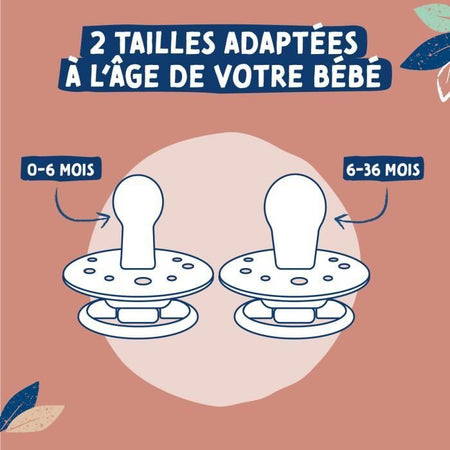 Ciucci - Ciucci rotondi Dodie Gaia 0-6 mesi x2 (colore: beige)