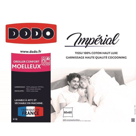 Guanciale DODO Imperial soffice - 60 x 60 cm - Bianco