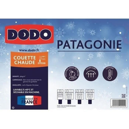 DODO Caldo piumino Patagonia Bianco - 220x240 cm