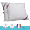 Set di 2 cuscini tentazione - 60 x 60 cm - 100% silicone fibra cava imbottitura in poliestere - bianco - DODO