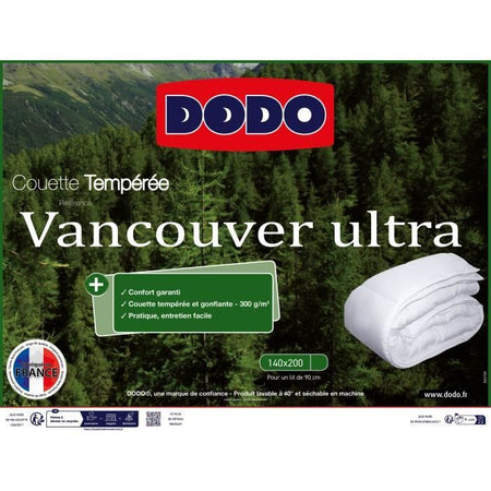 DOdo Vancouver Duvet - 140x200 cm - Ultra Temperate - Made in Francia