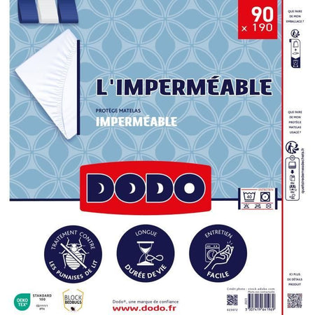 Protettore del materasso impermeabile - 90x190 cm - cotone/poliestere - Anti Bedbugs