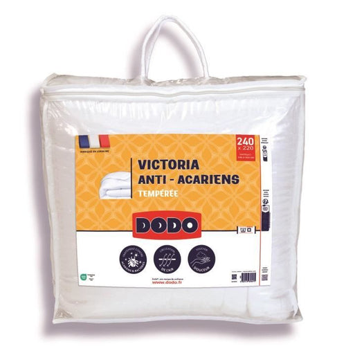Piumino Victoria 220x240 cm - DODO - temperato - Imbottitura 100% Poliestere - 2 persone - bianco