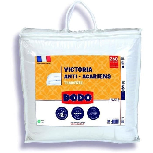 Piumino Victoria 240x260 cm - DODO - temperato - Imbottitura 100% Poliestere - 2 persone - bianco