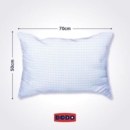 DODO cuscino medio 50x70 cm - Protezione anti-insetti e antiacaro - 550 gr - Bianco - Prodotto in Francia