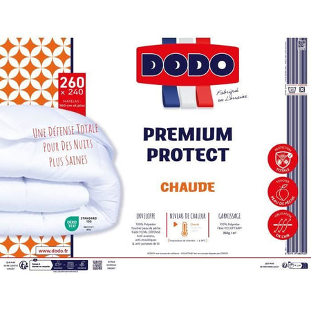 DODO - Piumino caldo 350gr/m - PREMIUM PROTECT - 240 x 260 cm