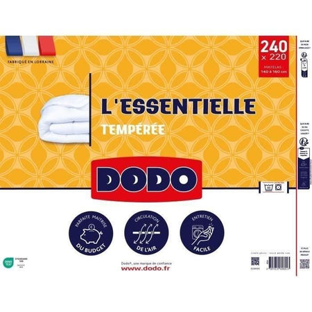 Piumino Temperato DODO - L'ESSENTIELLE - 220x240 cm - 100% Poliestere VOLUPT'AIR 250gr/m