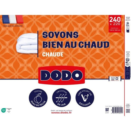 DODO - Piumino - Caldo - 220 x 240 - 400g/m - VOLUPT'AIR - Bianco