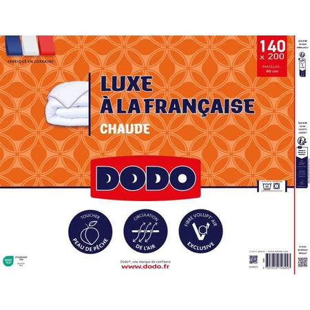 DODO - Piumino - Lusso Francese - 140 x 200 cm - 350 g/m - VOLUPT'AIR - Bianco