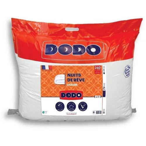 DODO - Piumino extra caldo - NUITS DE REVE - 220 x 240 cm - 400gr/m - Bianco