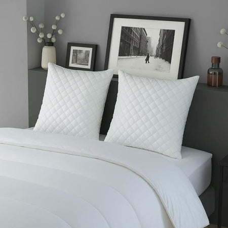 DODO - Set 2 cuscini - MICRO TRAPUNTATO - 60 x 60 cm - Bianco
