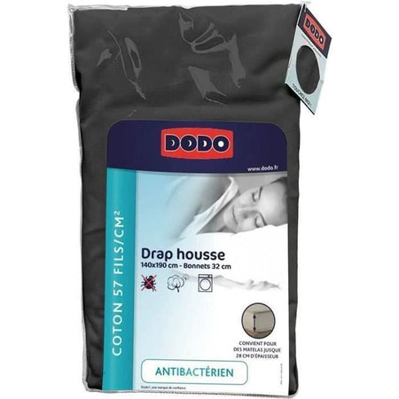 Dodo - Antibacteriens - Antracite - 140x190 cm Copertine Draf - cofano 32 cm