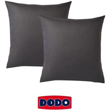 Set di 2 federe Dodo Square - 65x65 cm - bianco - Made in Francia