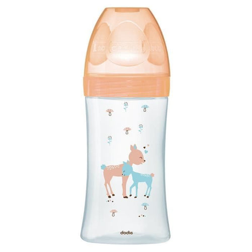 DODIE Bottle Sensation Glass 270ml Beige Biche - 0-6 mesi