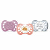DODIE PACIFIER Set di 3 Succhietti Anatomici Giorno e Notte 0-6 Mesi