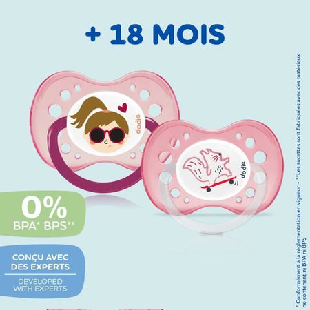 DODIE Set 3 Succhietti Anatomici Giorno e Notte +18 Mesi X3