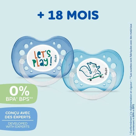 DODIE MAM ES10 - Set di 3 succhietti anatomici - Per bebè +18 mesi