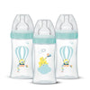 Confezione da 3 biberon - DODIE - EB19 - 270 ml - Tettarella piatta - Verde