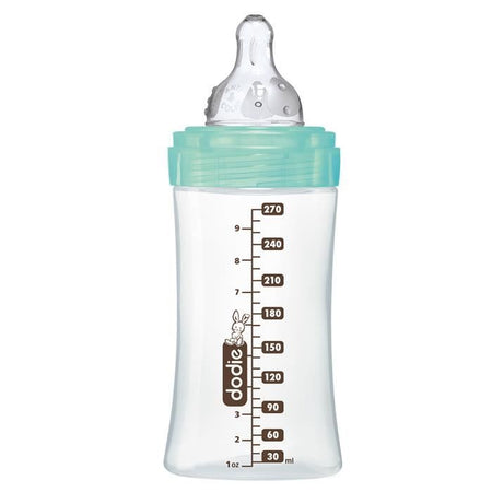 DODIE Iniziazione bottiglia anti-colica + VETRO 3 velocità flusso 2 - 270 ml - UCCELLI VERT