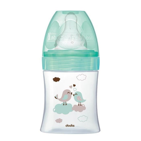 Dodie - Bottiglia Iniziazione + Vetro 150ml Bird Green