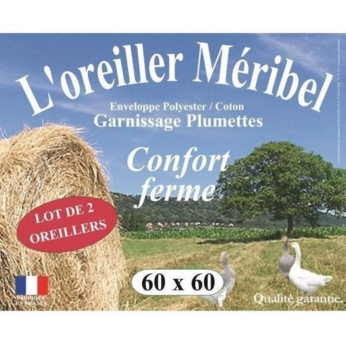DODO Set di 2 cuscini Plumette MERIBEL 60x60cm