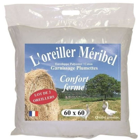 DODO Set di 2 cuscini Plumette MERIBEL 60x60cm