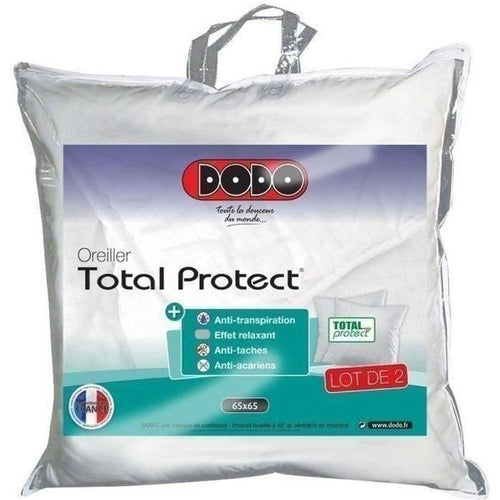 DODO Set di 2 cuscini Total Protect 65x65 cm bianchi