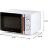 Forno microonde DOMO DO2720 - 20L - 700W - Timer 35 min - Funzione scongelamento - L44 x P35,8 x H 25,8 cm - Finitura legno bianco