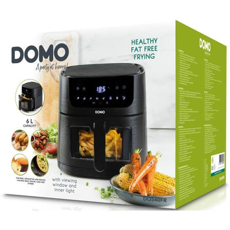 Friggitrice ad aria calda - DOMO - DO540FR - 6L - Schermo digitale - 8 programmi - Deli-Fryer