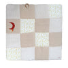 Tappeto gioco - DOMIVA - Honey Moon - Patchwork - Anello in legno e luna decorativa