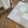 Tappeto gioco - DOMIVA - Honey Moon - Patchwork - Anello in legno e luna decorativa