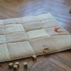 Tappeto gioco - DOMIVA - Honey Moon - Patchwork - Anello in legno e luna decorativa