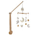 Giostrina musicale Luna per bambini Naturale 60x40 cm