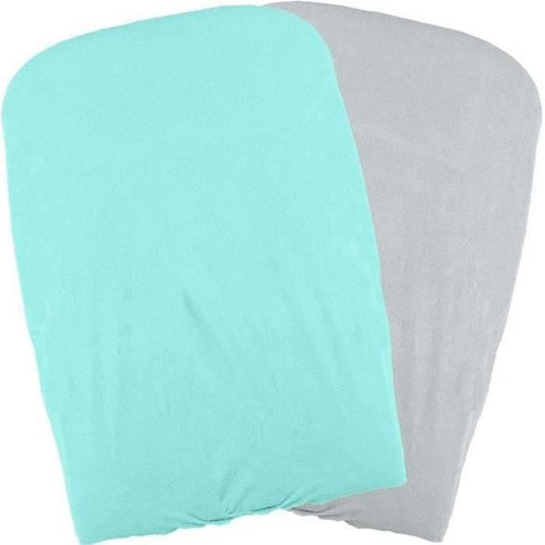 DOMIVA Set di 2 copri fasciatoio - Acqua / Perla