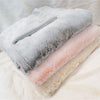 DOMIVA Coperta da neve con fodera in micromorbida - 75 x 100 cm - Mouse