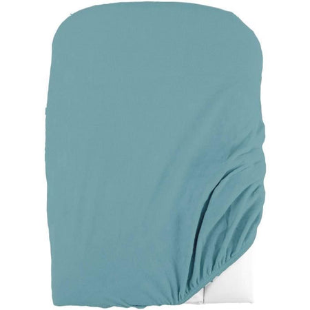 Domiva Set 2 fodere per fasciatoio - 50 x 75 cm - Spugna in policotone - Bianco/Nilo