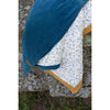 Coperta double face - DOMIVA - AU FIL DE L'EAU - 75 x 100 cm - Indaco