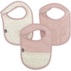 Confezione da 3 bavaglini - DOMIVA - 0-6 mesi - Garza di cotone - Rosa antico