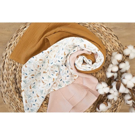 Maxi fascia - Stampata - 100x100 cm - Rosa antico