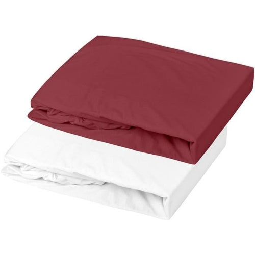 Poliuretano Alese + Lenzuolo con angoli - 60x120 cm - Granata