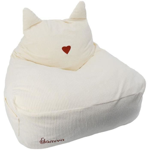 Pouf - DOMIVA - Honey Moon - Velluto a coste - Morbido e soffice - Orecchie di gatto