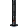 Stufa in ceramica effetto legna - 2000 W - DOMO - DO7345H - 83,5 cm - Nero