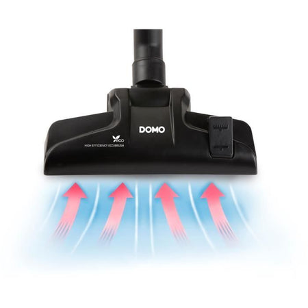 Domo do1033s - aspirapolvere compatto con sacchetto da 450W - filtro Hepa10. Raggio d'azione 7m. 1,5 litri Bagcacità.