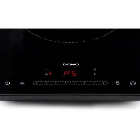DOMO DO332IP - Piano cottura a induzione 1 fuoco - 2000W - Touchscreen - Timer digitale 3h - 8 livelli di potenza - 20cm