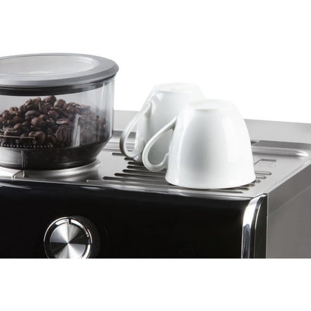 Macchina per caffè espresso semi-professionale con macinacaffè - DOMO - DO720K - 1500 W - 15 bar - 1 o 2 tazze - 30 impostazioni