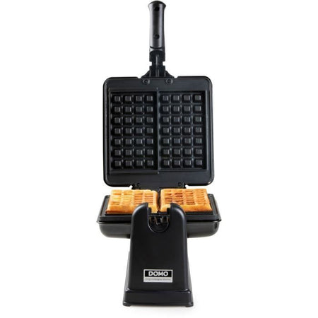 Macchina per waffle rotante DOMO - DO9224W - Ruotabile di 180 - Rivestimento antiaderente - Impugnatura Cool-touch - 2 persone